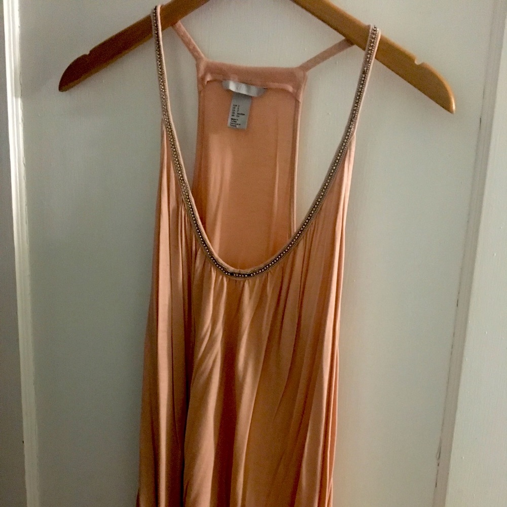 Pink H&M rhinestone tank top